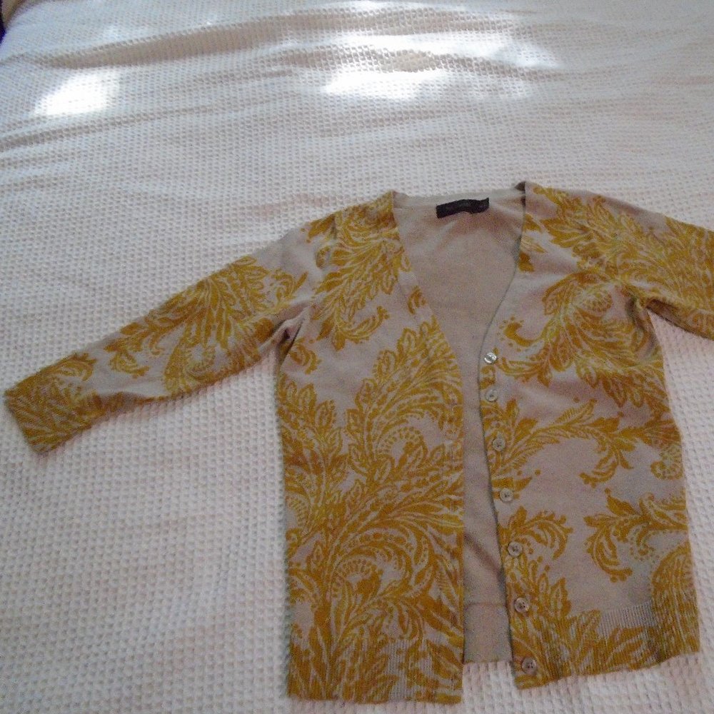 The Limited Floral Yellow Cardigan